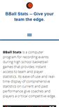 Mobile Screenshot of bballstats.net